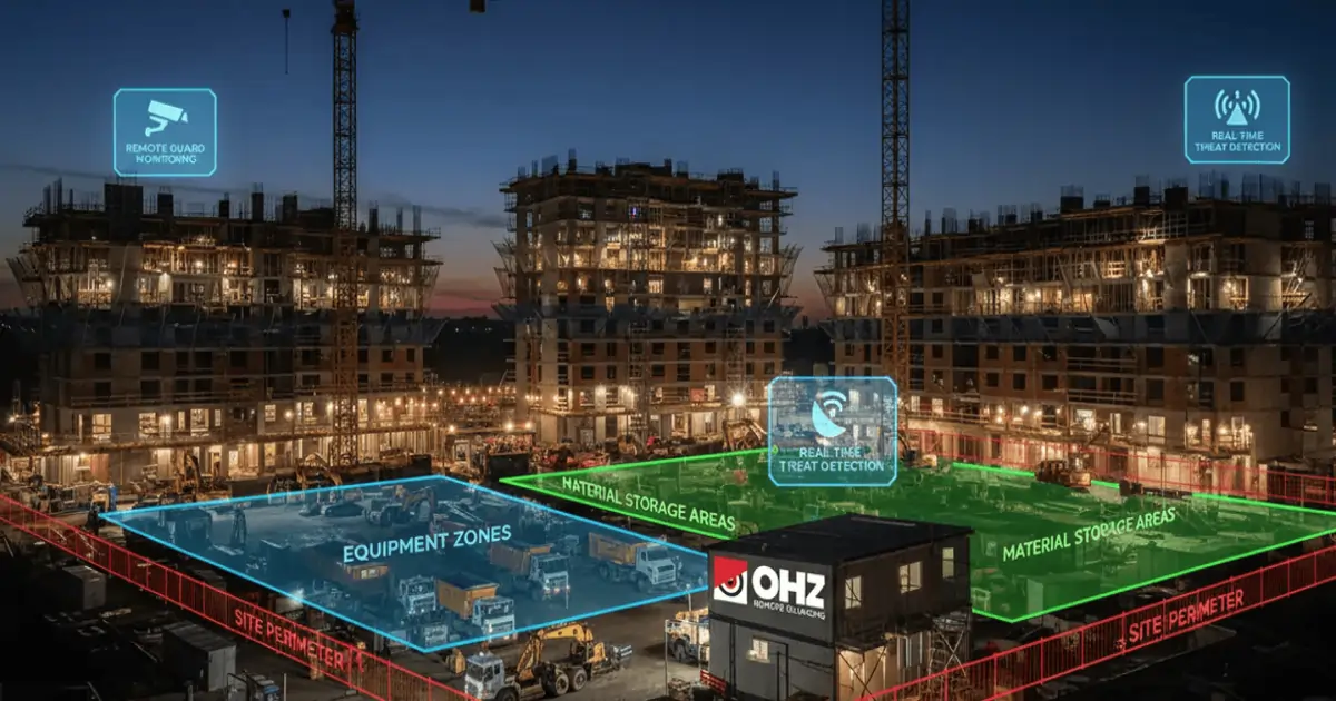 Advanced Construction Site Security Monitoring 24/7